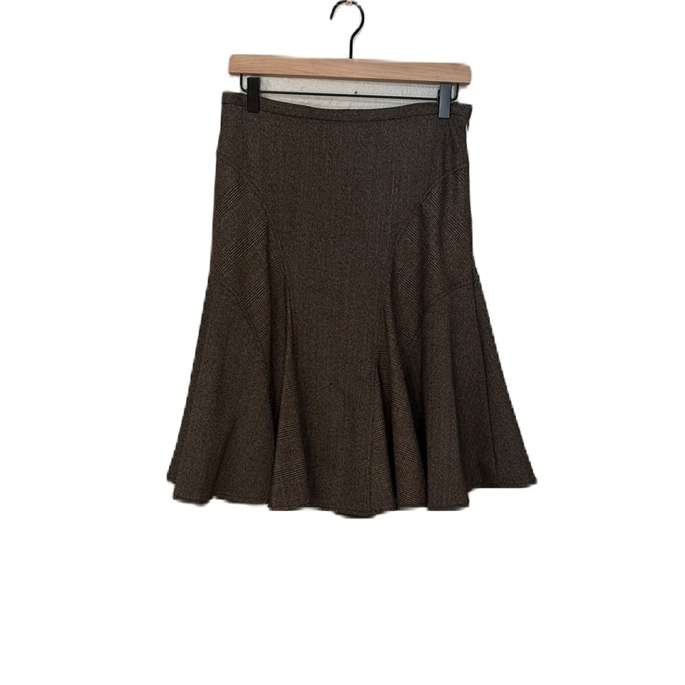 BCBGMaxAzria Chocolate A-Line Skirt